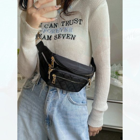 New Multi-pocket Waist Bag Gold Hardware 132 - Picture 4 of 4